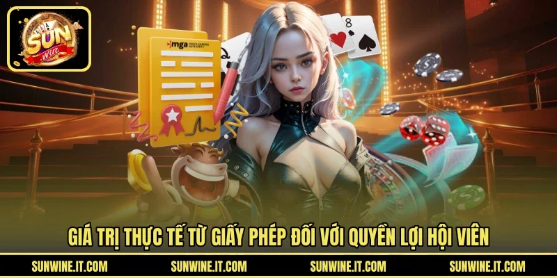 Giá trị thực tế từ giấy phép đối với quyền lợi hội viên
