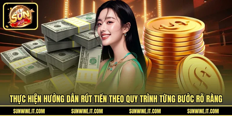 Thực hiện hướng dẫn rút tiền theo quy trình từng bước rõ ràng